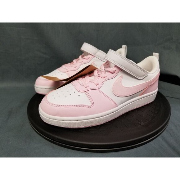 Nike Girls Court Borough Low Recraft (PS) Sneakers Pink White Size 3Y NEW NO BOX - Picture 4 of 11